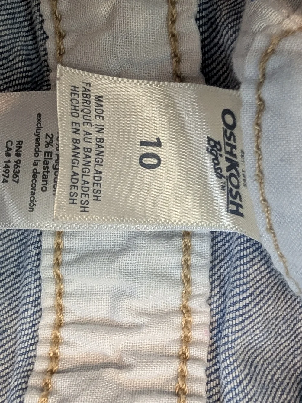 Denim Overalls - Light Blue Girl's Jeans Overalls